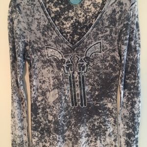 Cowgirl Hardware Pistols Long Sleeve Tee Medium